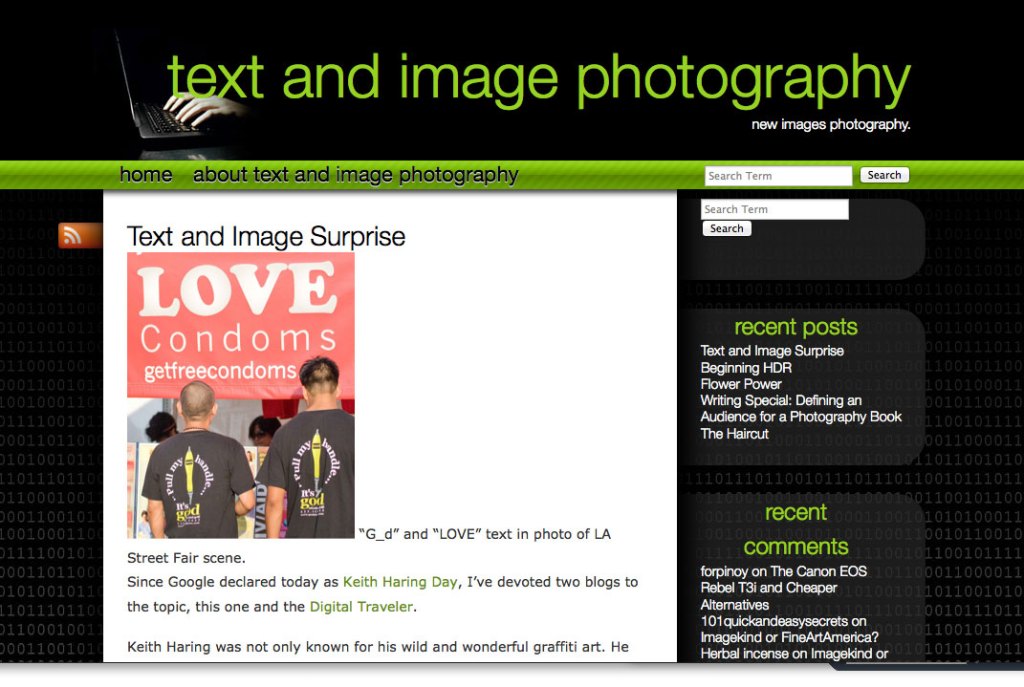 Text and Image Photography